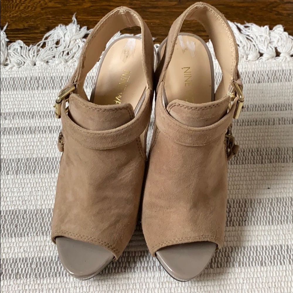 Nine West open toe high heel sandals